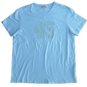 Ligne Club Med 45 Pastel Vacation Preppy Athleisure V-Neck T-Shirt